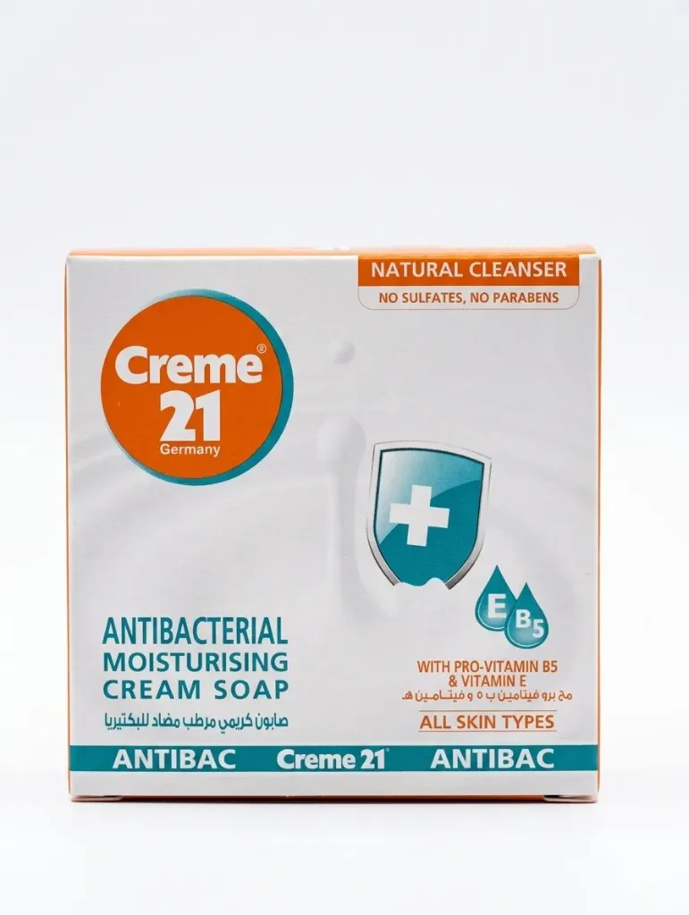 Creme 21 Antibacterial Moisturising Cream Soap (All Skin Types), 125g