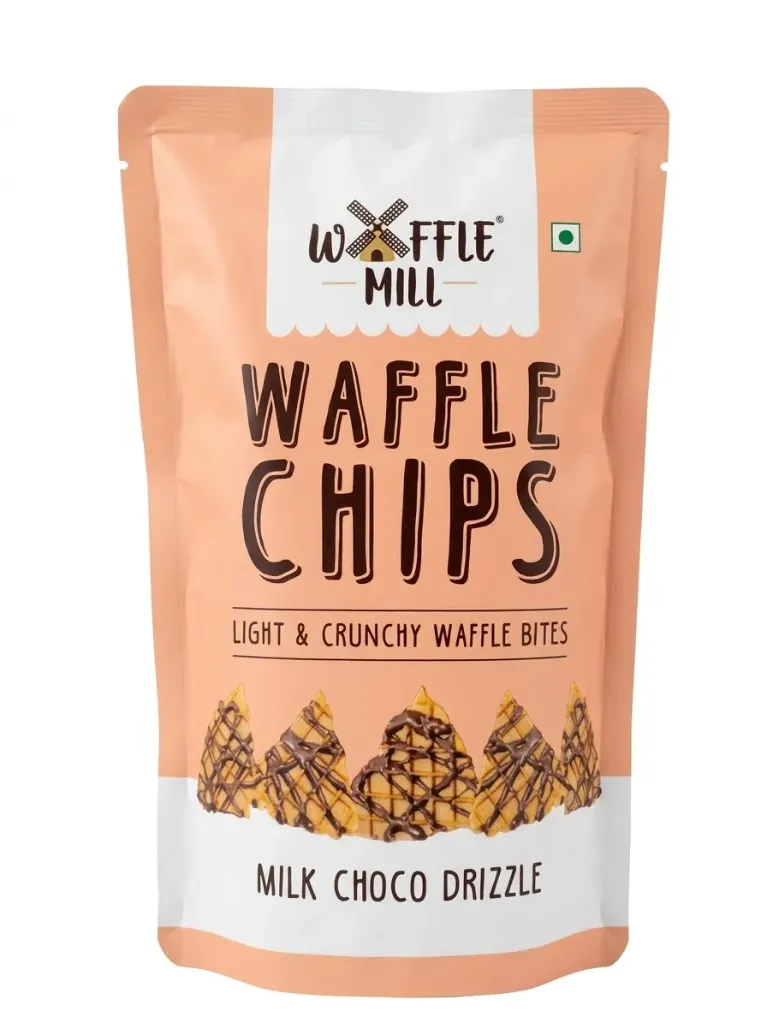 WaffleMill Waffle Chips milk choco 80g