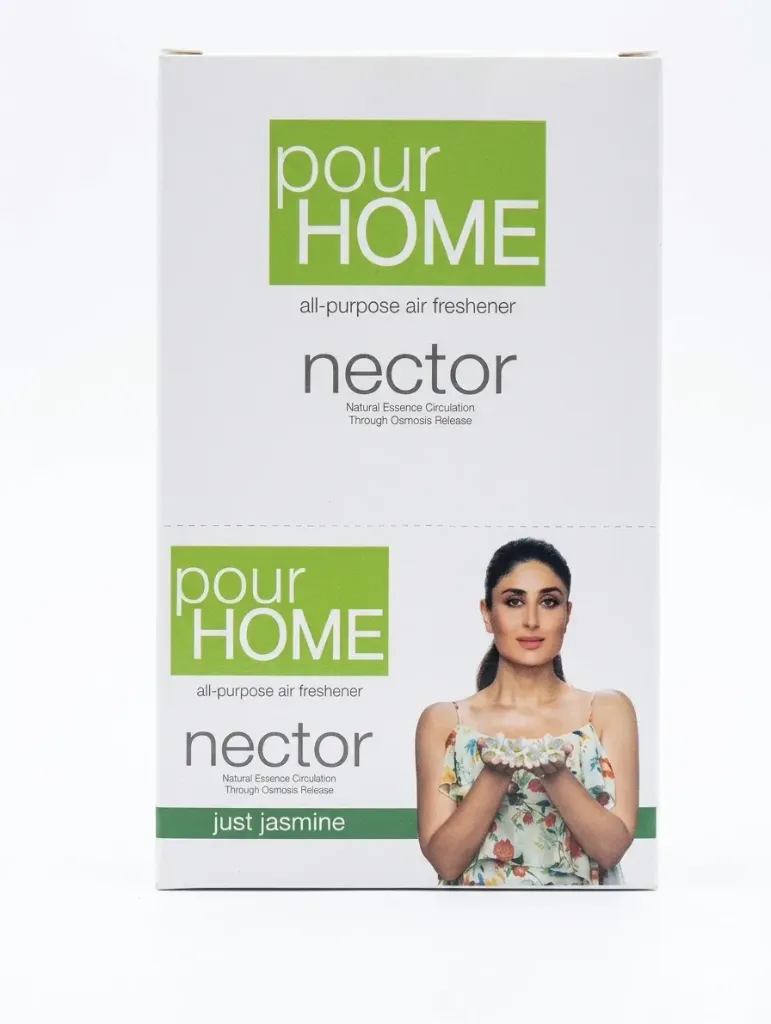 Pour Home Nector Just Jasmine Air Freshener(Pack of 6), 60g,