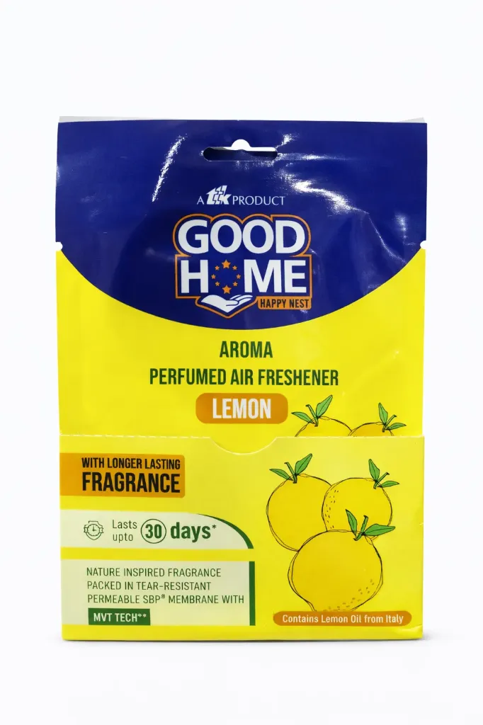 Good Home Lemon Aroma Air Freshener (Pack of 8), 10g