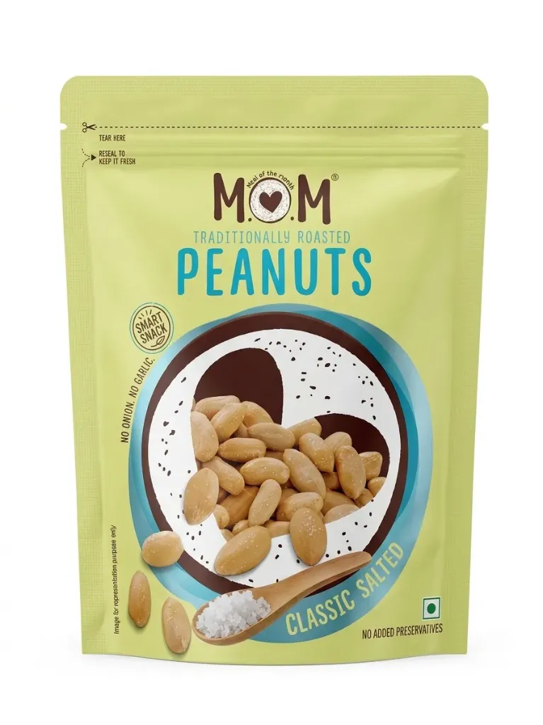 MOM Roasted Salted Peanuts, 160g