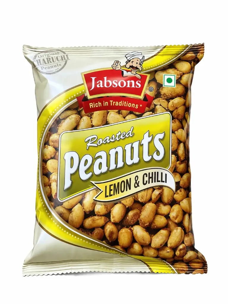 Jabsons Roasted Peanuts Lemon & Chilli, 140g