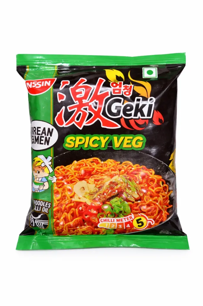 Nissin Geki Spicy Veg Noodles, 80g