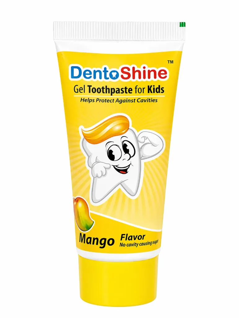 DentoShine Kids Gel Toothpaste (Mango) 80g