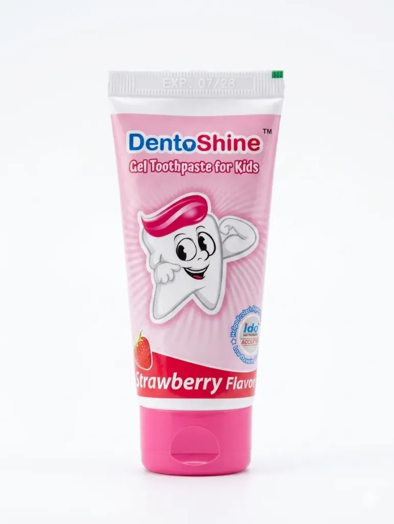 DentoShine Kids Gel Toothpaste (Strawberry) 80g