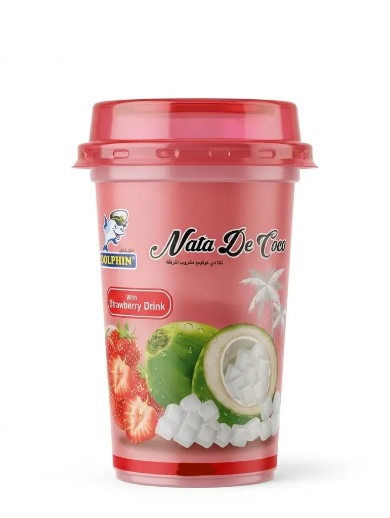 Dolphin Nata De Coco (Strawberry), 270g