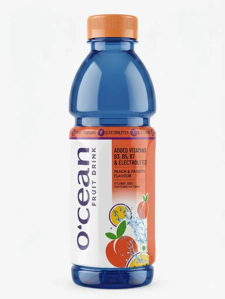 O’cean Fruit Drink Peach & Passion, 500ml
