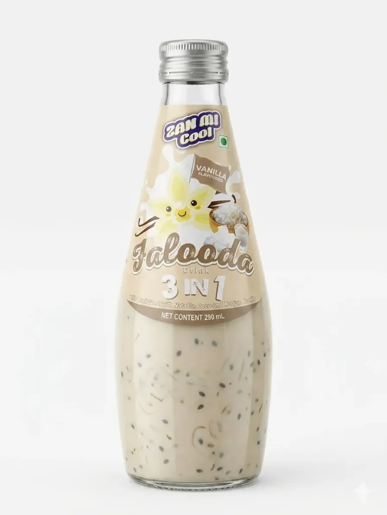 Zan Mi Cool Falooda Vanilla Flavoured Drink, 290ml