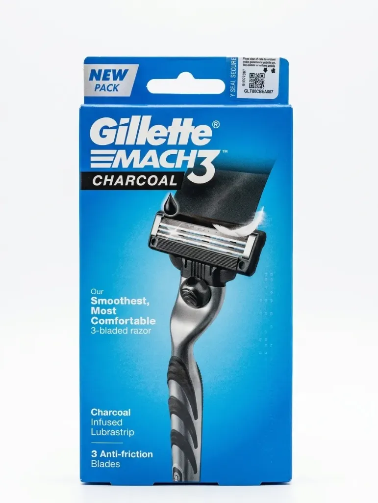 Gillette Mach3 Charcoal Razor.
