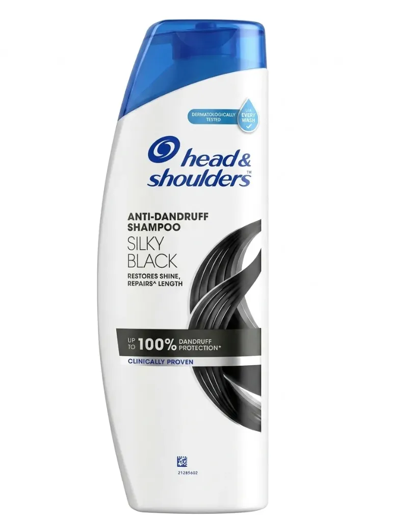Head & Shoulders Silky Black Anti-Dandruff Shampoo, 340ml
