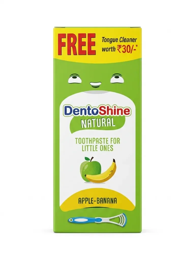 DentoShine NATURAL
TOOTHPASTE FOR LITTLE ONES 60g