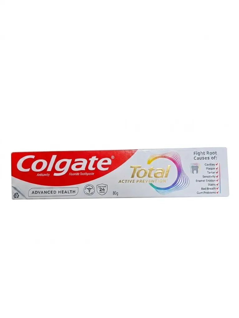 tube of Colgate Total Active Prevention Toothpaste 80g