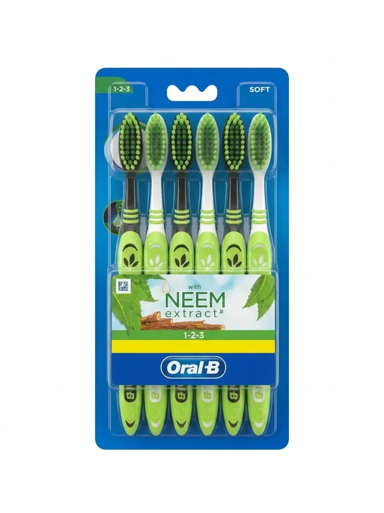 Oral-B Toothbrush with neem Extracts 6N