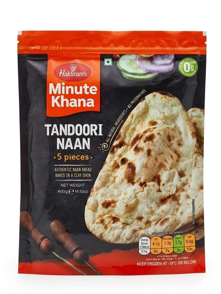 Haldiram’s Minute Khana Tandoori Naan (5 pcs), 400g
