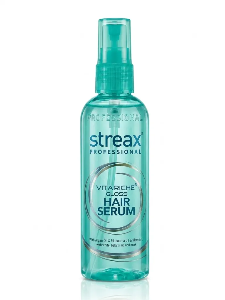 Streax Professional Vitariche Gloss Hair Serum (Argan & Macadamia Oils), 115ml