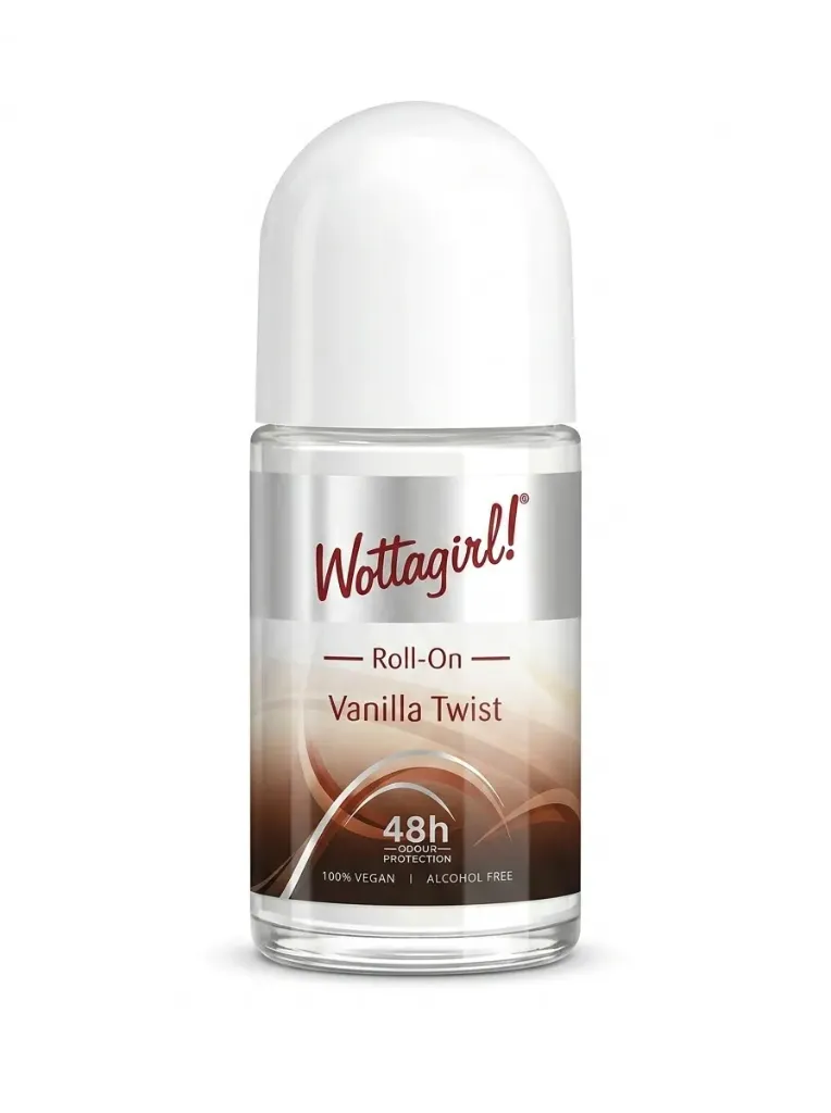 Wottagirl Vanilla Twist Roll-On Deodorant, 50ml