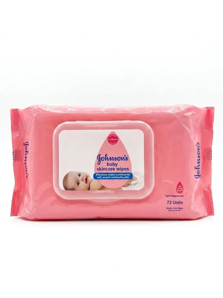 Johnson’s Baby Skincare Wipes, 72 Units