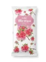 Floral Wet Wipes - Valley Rose Flowers, 10Pcs
