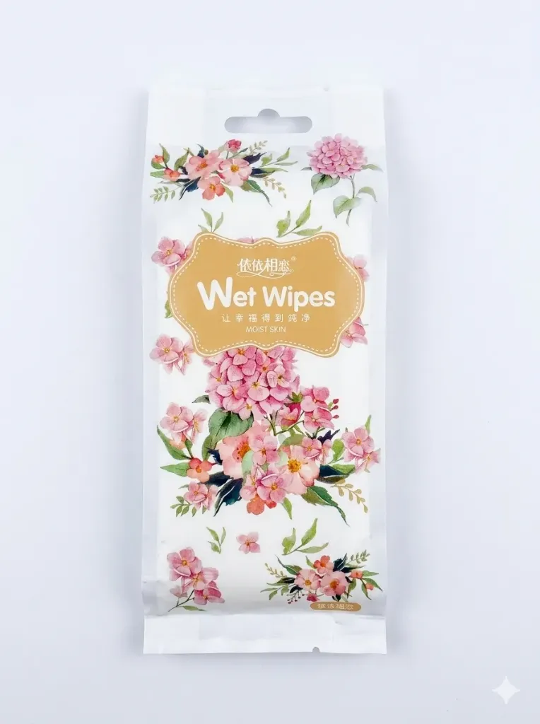 Floral Wet Wipes - Maglonia Flower, 10Pcs