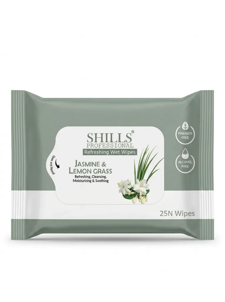 SHILLS Professional Wet Wipes (Jasmine & Lemongrass), 25N Wipes