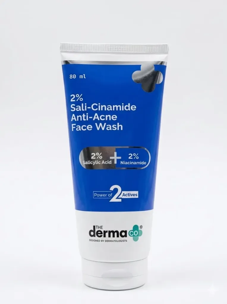 The Derma Co 2% Sali-Cinamide Anti-Acne Face Wash, 80ml