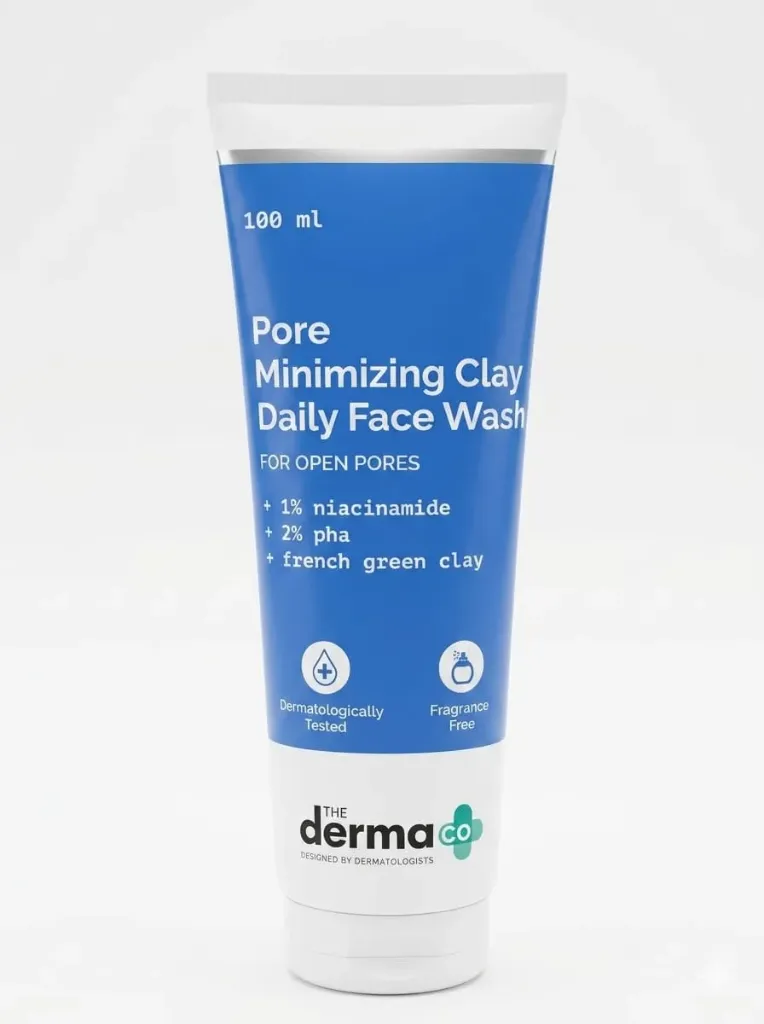 The Derma Co Pore Minimizing Clay Daily Face Wash, 100ml