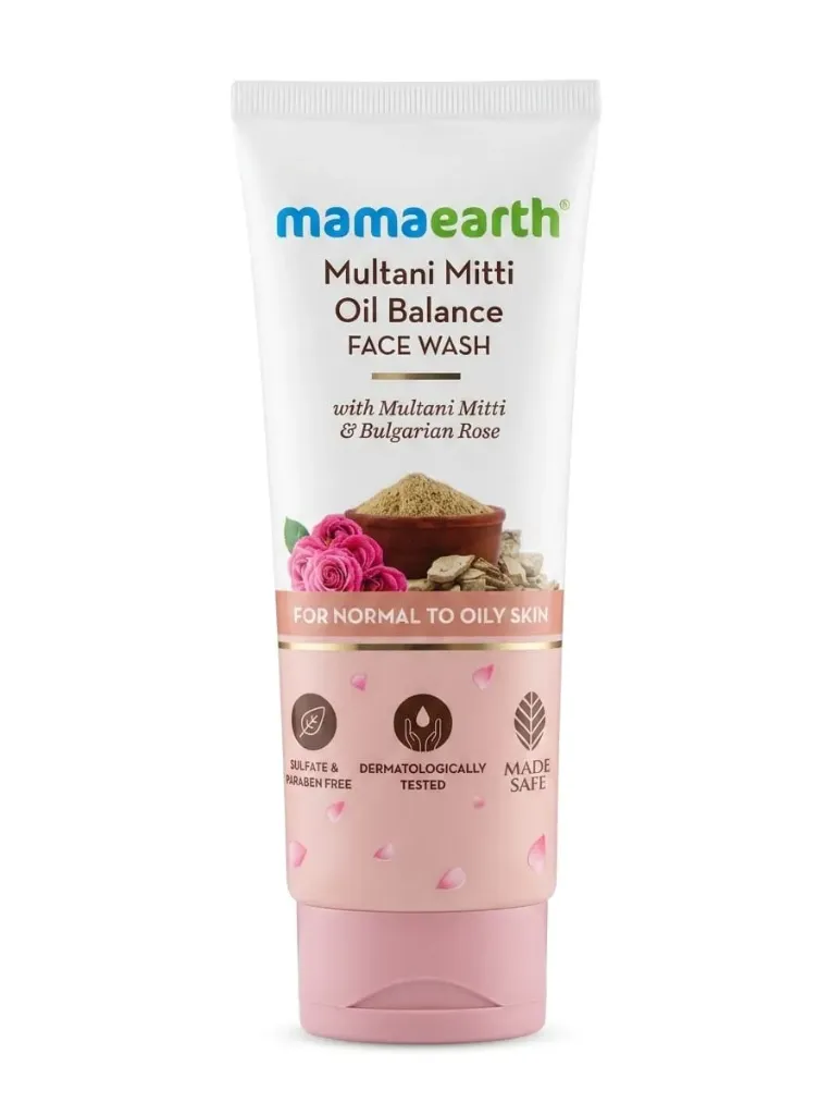 Mamaearth Multani Mitti Oil Balance Face Wash, 100ml