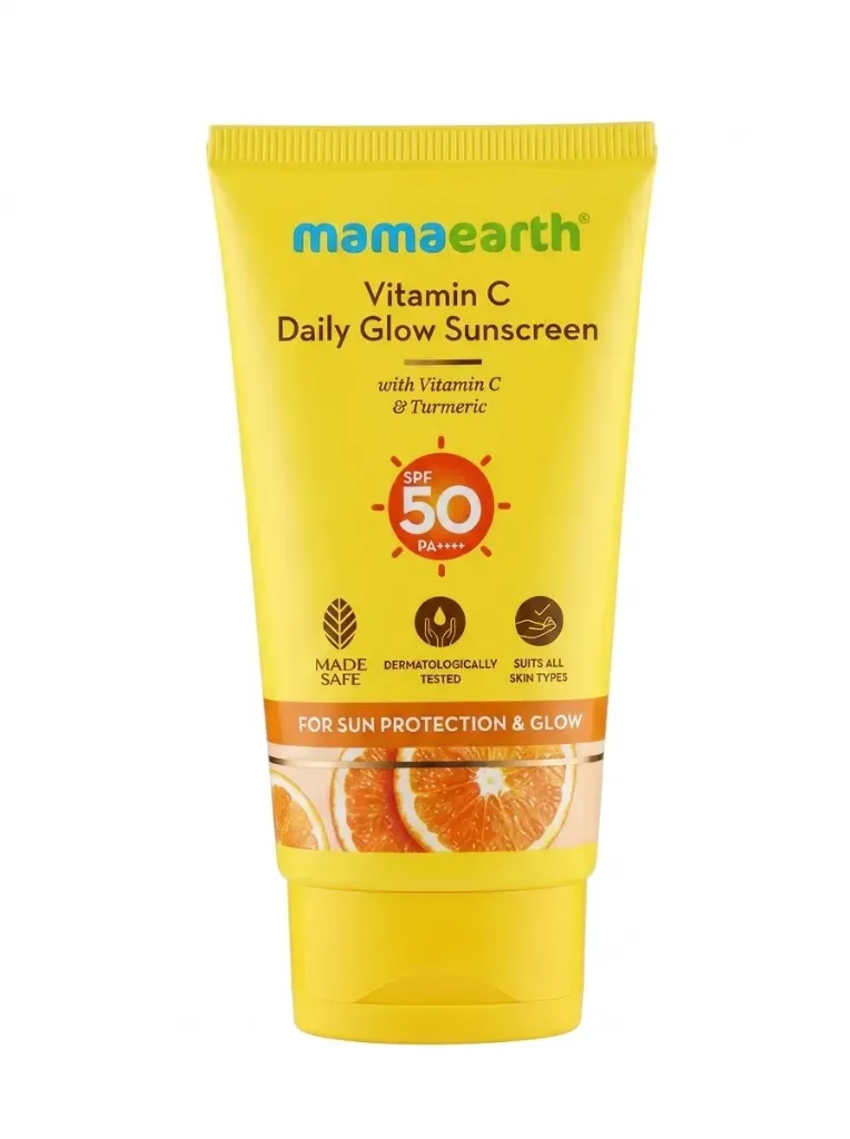 Mamaearth Vitamin C Daily Glow Sunscreen SPF 50 PA+++, 50g