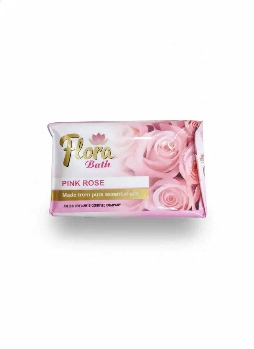 Flora Pink Rose   Bathing Soap, 4+1free 5pcs 100g/pcs