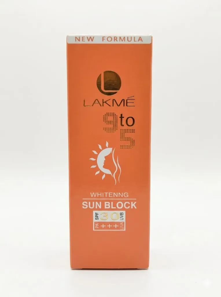 Lakmé 9 to 5 Whitening Sun Block SPF 30 PA+++, 60g