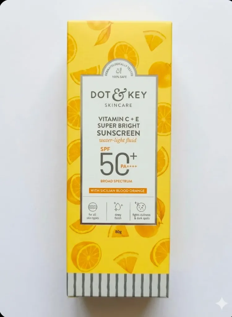 Dot & Key Vitamin C + E Super Bright Sunscreen SPF 50+, 80g
