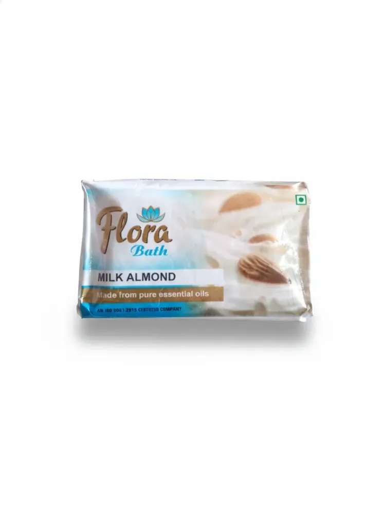 Flora Milk Almond Bathing Soap, 4+1free 5pcs 100g/pcs