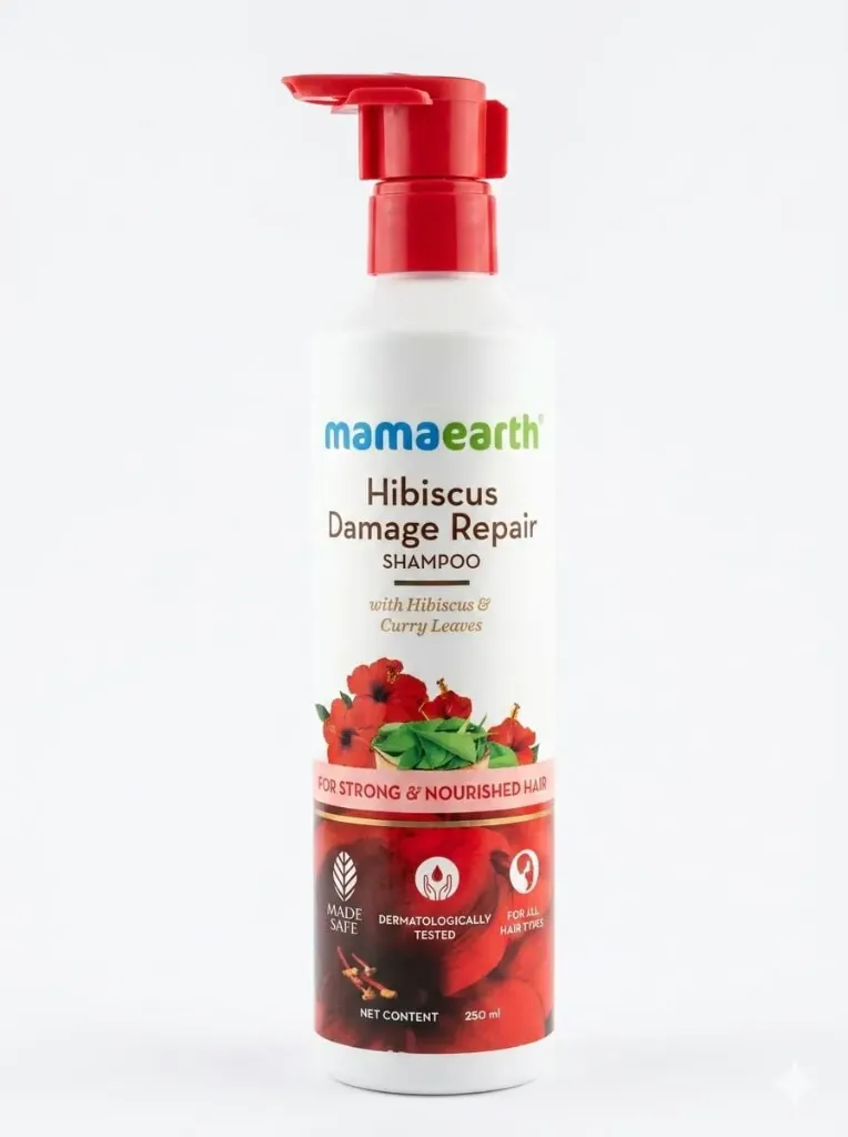 Mamaearth Hibiscus Damage Repair Shampoo, 250ml