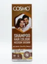 Cosmo Shampoo Hair Colour Medium Brown, 180ml