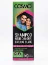 Cosmo Shampoo Hair Colour Natural Black, 180ml