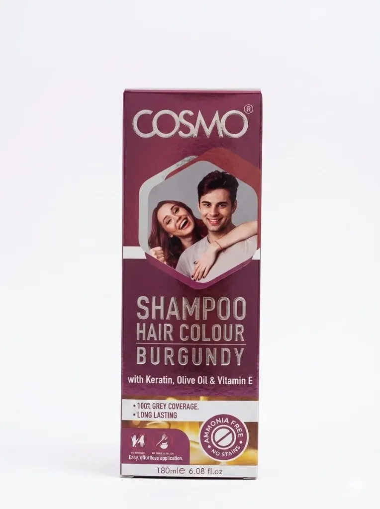 Cosmo Shampoo Hair Colour Burgundy, 180ml