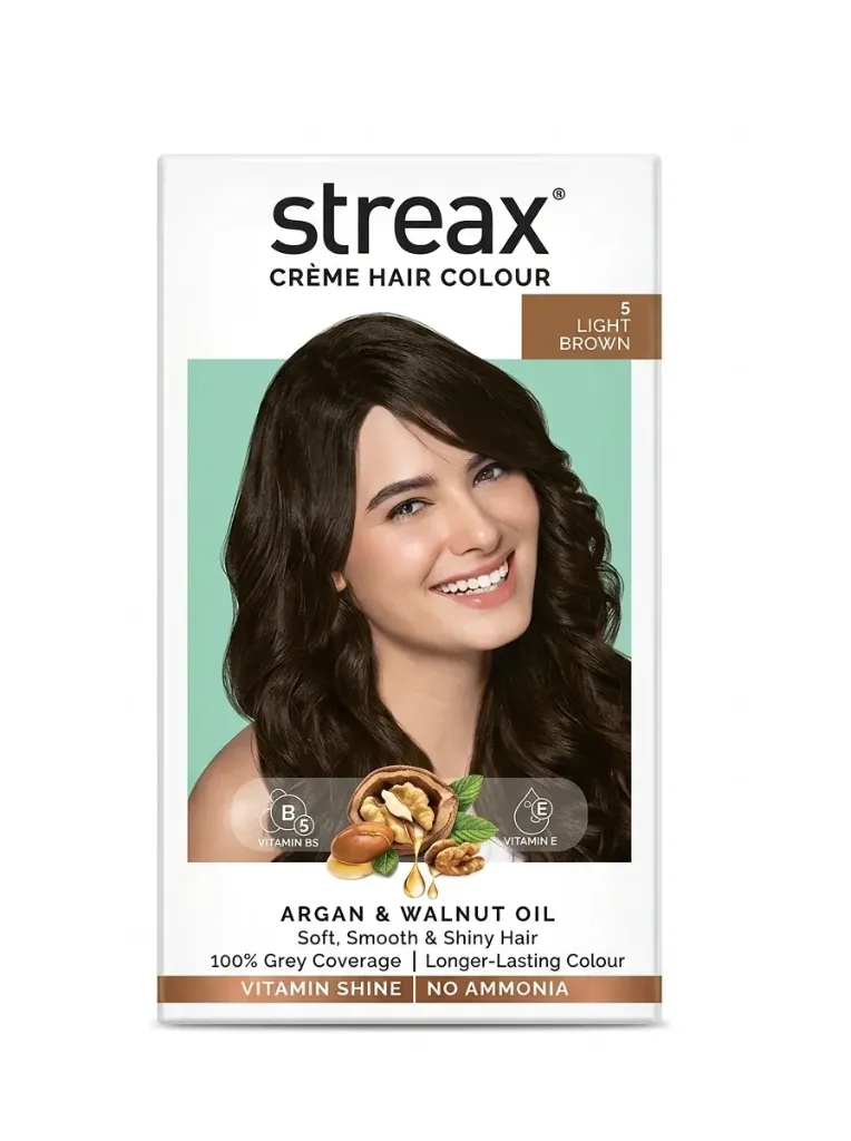 Streax Crème Hair Colour 5 Light Brown