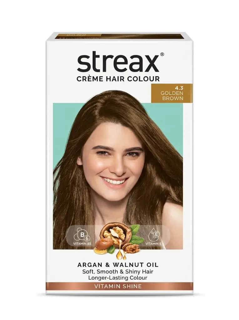Streax Crème Hair Colour 4.3 Golden Brown