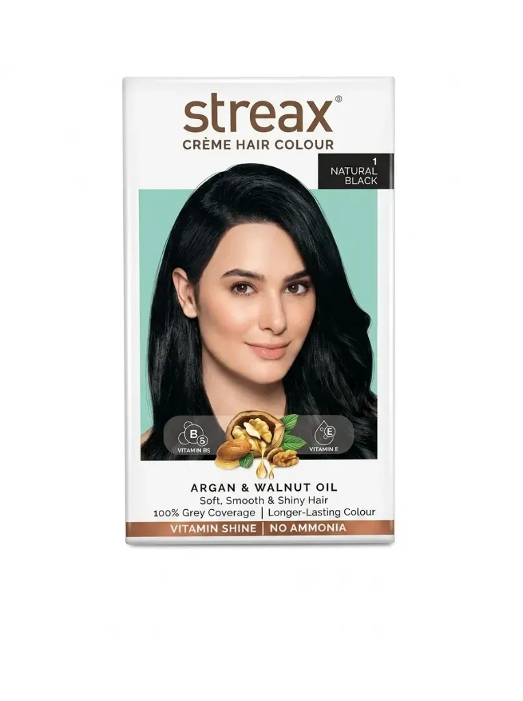 Streax Crème Hair Colour 1 Natural Black