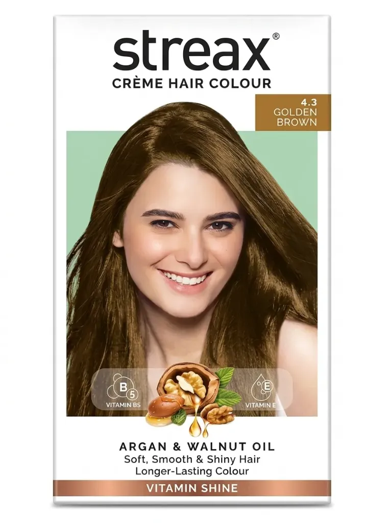 Streax Crème Hair Colour 4.3 Golden Brown