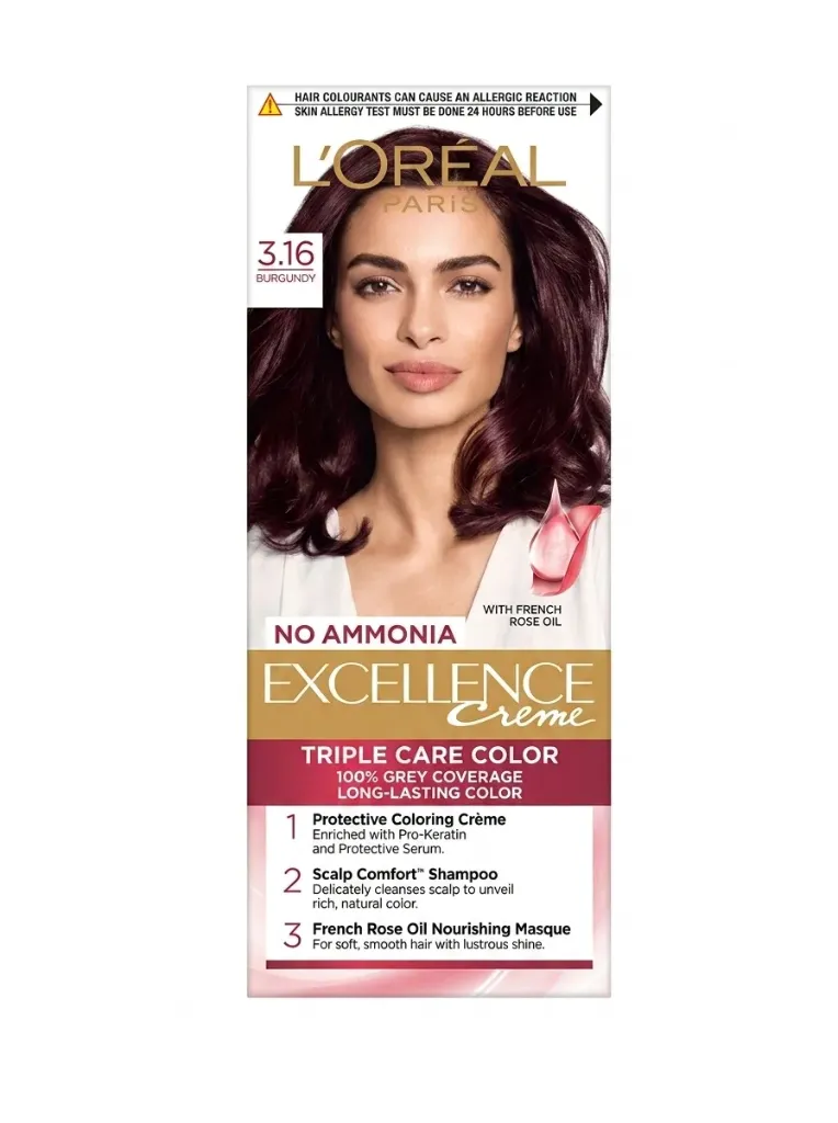 L’Oréal Paris Excellence Crème – Shade 3.16 Burgundy
