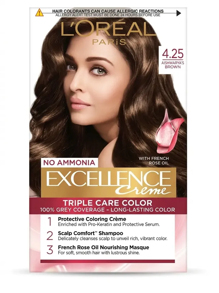 L’Oréal Paris Excellence Crème – Shade 4.25 Aishwarya’s Brown,