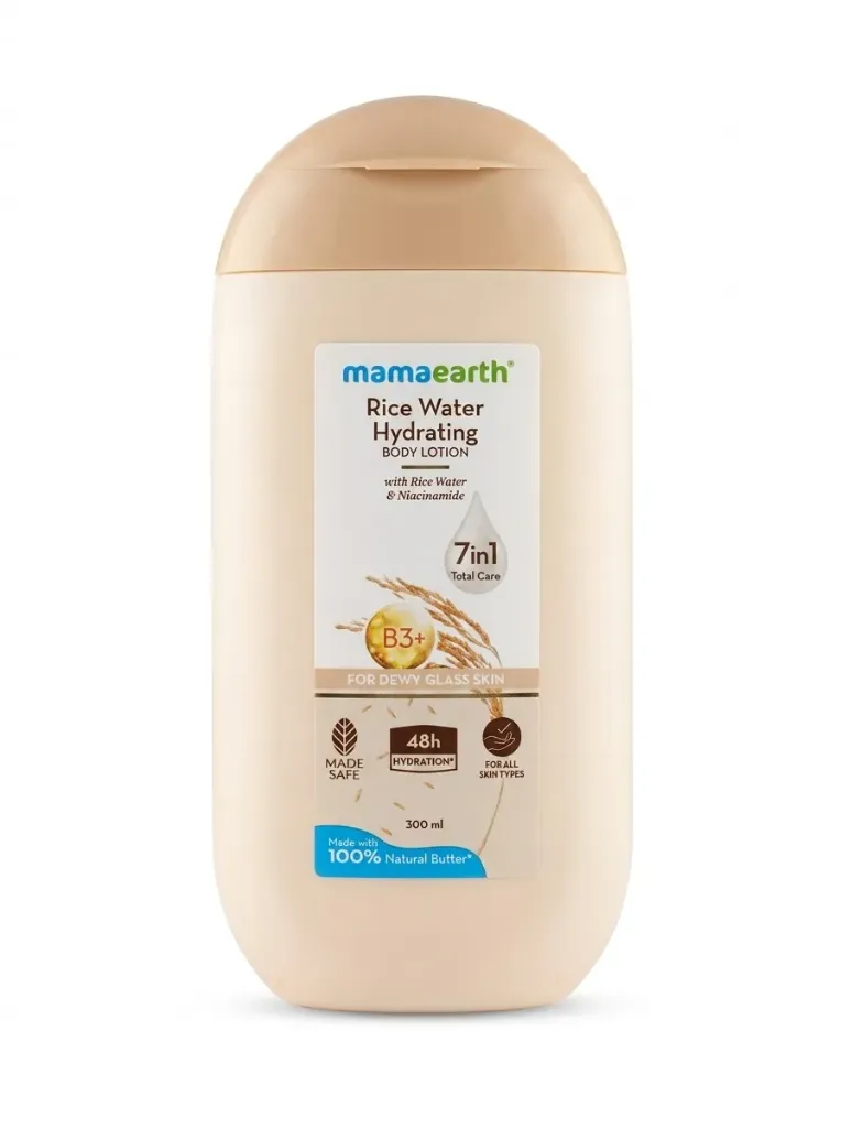 Mamaearth Rice Water Hydrating Body Lotion, 100ml