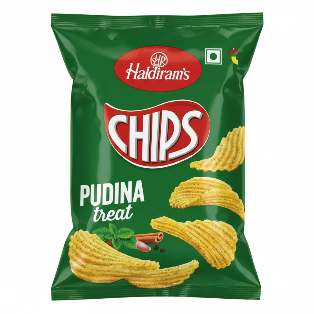 Haldiram's Pudina Treat Chips, 34.5g