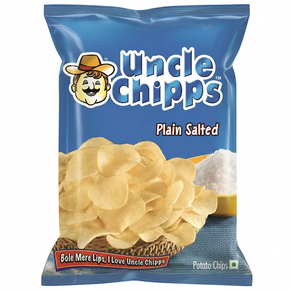 Uncle Chipps Plain Salted, 28g