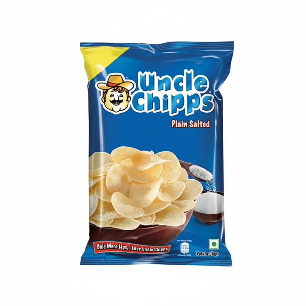 Uncle Chipps Plain Salted, 60g