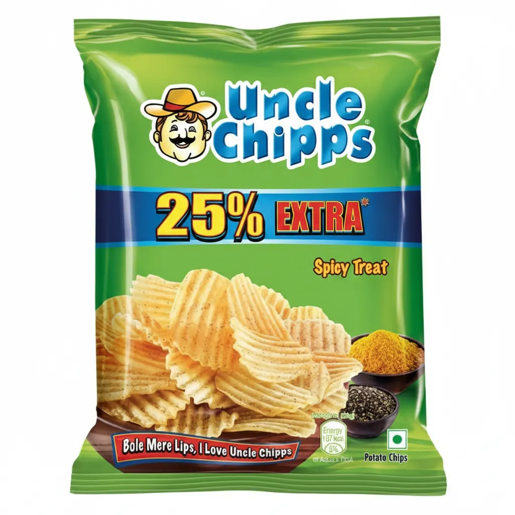 Uncle Chipps Spicy Treat, 22.5g