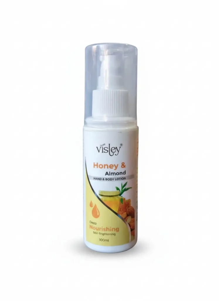 Visley Honey & Almond Hand & Body Lotion, 100ml