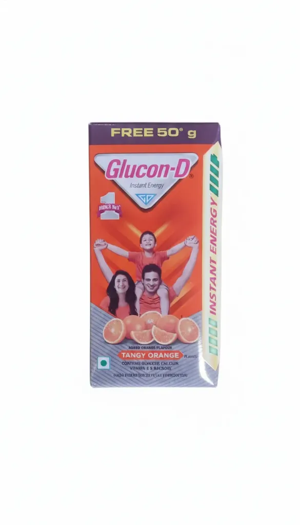 Glucon-D Tangy Orange Instant Energy powder, 75g + 50g free 125g