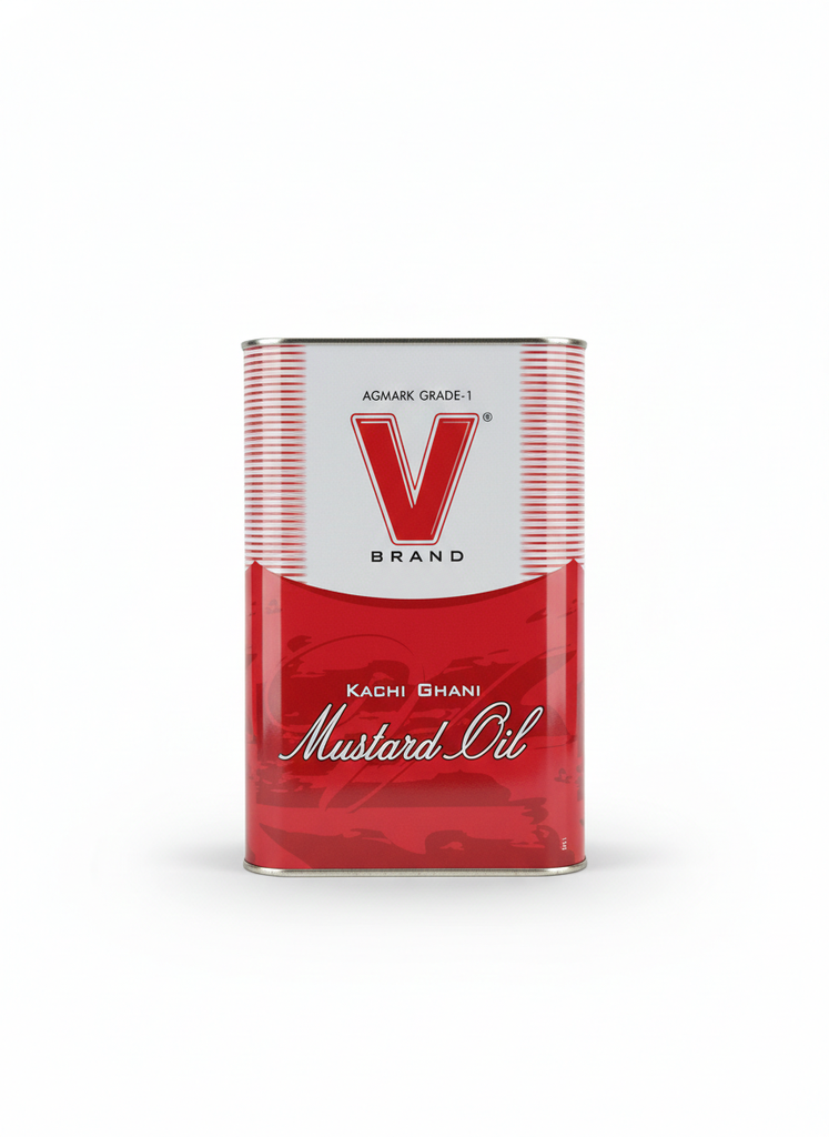 V Brand Mustard Oil, 5ltr